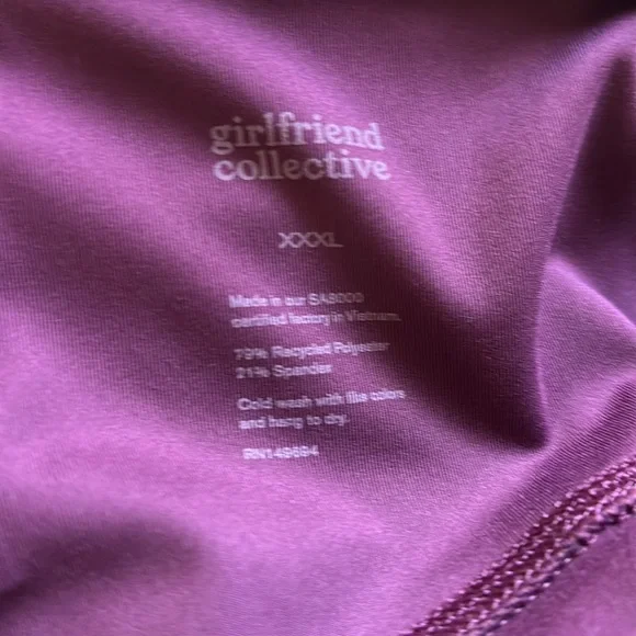 Girlfriend Collective Purple Leggings - Picture 4 of 4